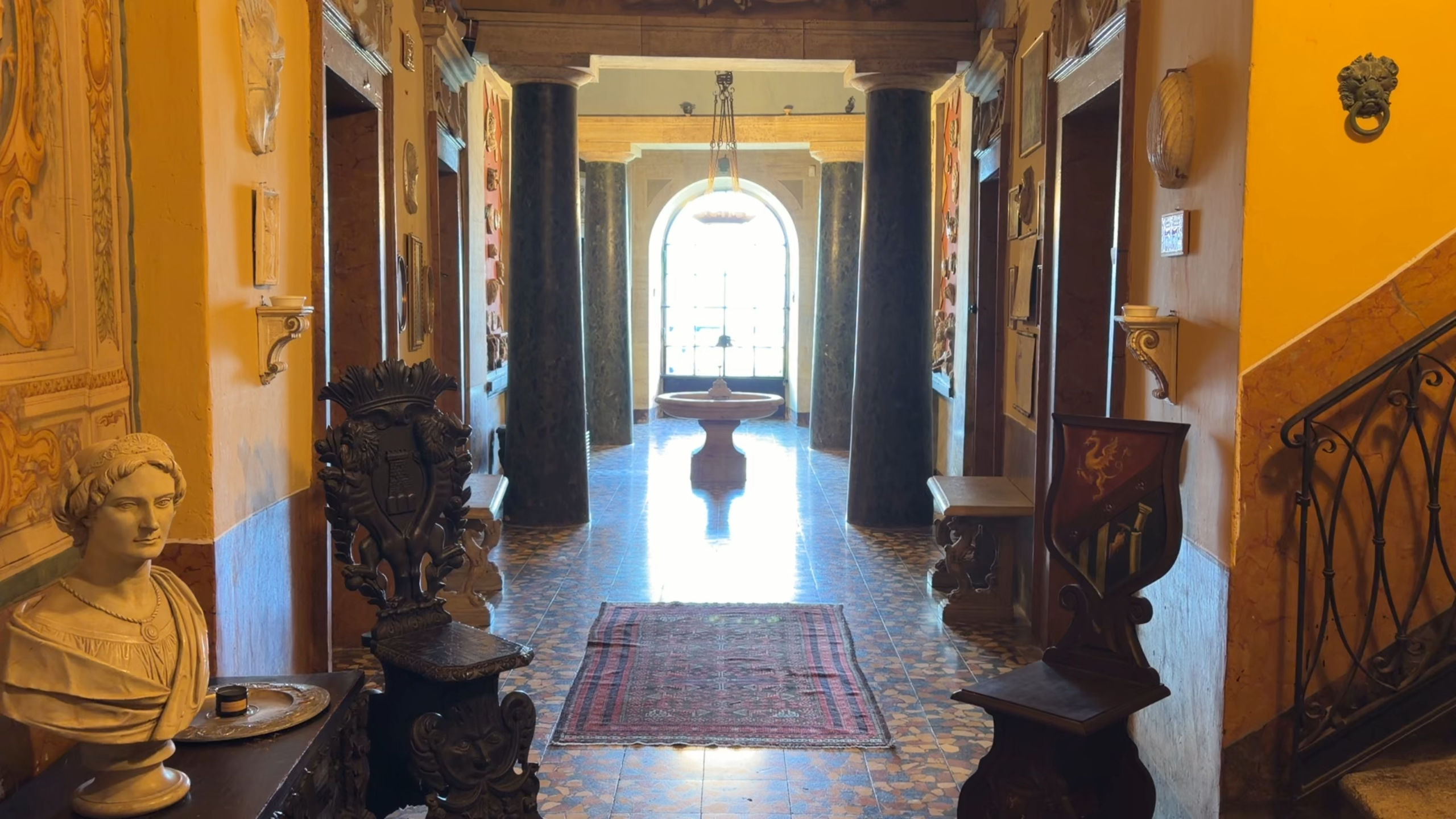 Historic interior of Palazzo Forani